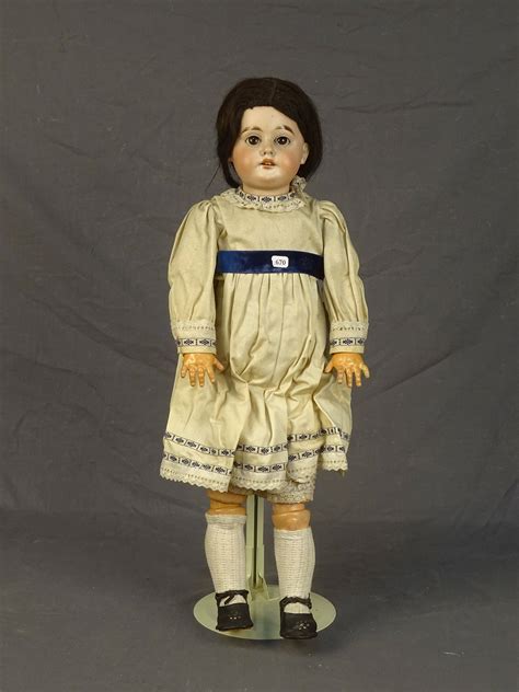 Allemagne DEP Poupée tête porcelaine marquée en creux 1894 AM 8 DEP