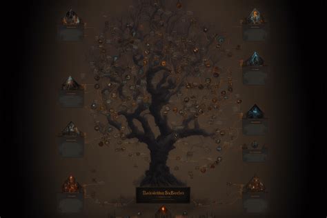 Diablo 4 Skill Tree Merged With Poe Mid Journey Ai Concept Art R