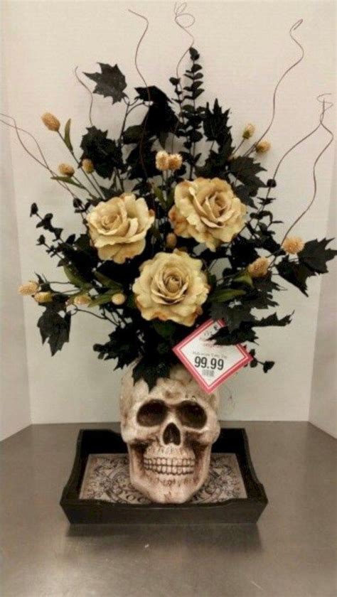 Scary Halloween Wedding Centerpiece Ideas Using Skull Classy