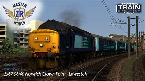 5j67 06 40 Norwich Crown Point Lowestoft Wherry Lines Class 37 Train Simulator Classic