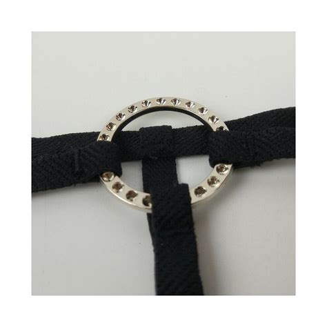 Open Crotch Ring Mini Micro Bikini Set Top Thong G String Low Rise