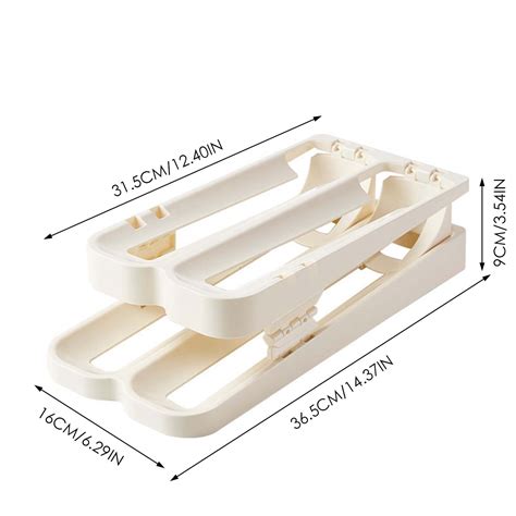 Apokiog Automatic Egg Tray Rolling Egg Dispenser Refrigerator Egg