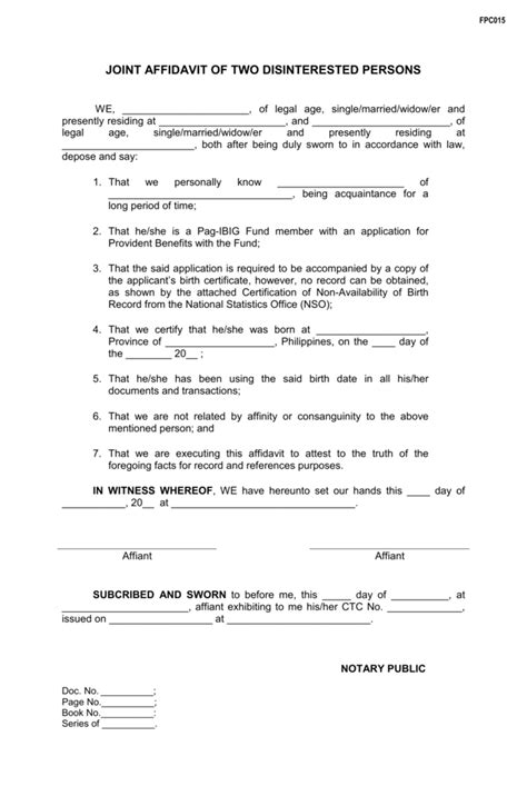 Affidavit Of Undertaking Sss Example Affidavitform Net The Best Porn