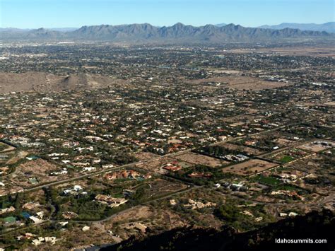 Looking northeast from the top of Camelback Mountain.