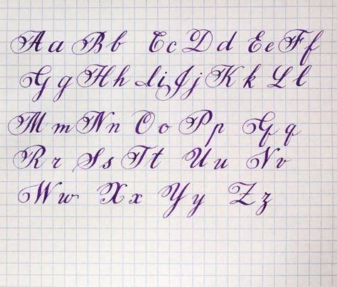 Cursive Calligraphy Alphabet