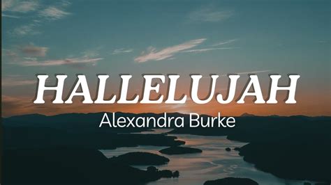 Hallelujah Alexandra Burke Karaoke Lyrics Online YouTube