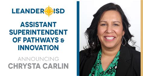 Chrysta Carlin Announced As Assistant Superintendent Of Pathways And Innovation Leander Isd News