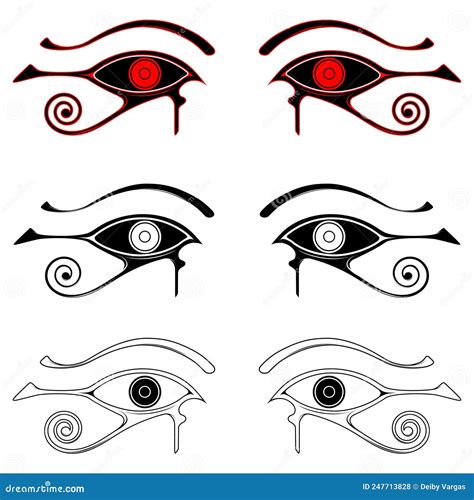 Eye Of Horus The Symbol Of Ancient Egypt Stock Vector Illustration