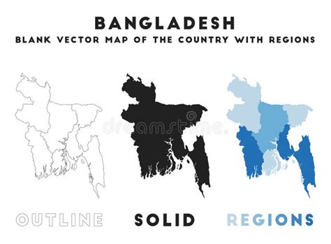 Bangladesh map. stock vector. Illustration of geography - 263884892