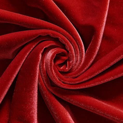Dark Red Velvet Fabric