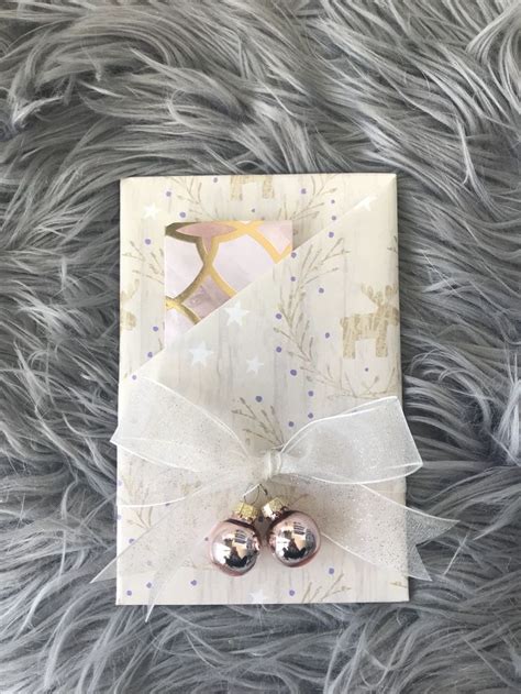 Simple And Elegant Gift Wrapping Idea With Card Pocket Feature