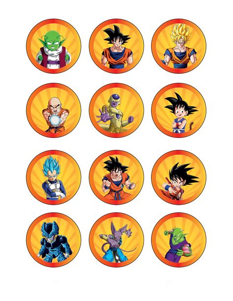 Dragon Ball Z Cake Topper Svg