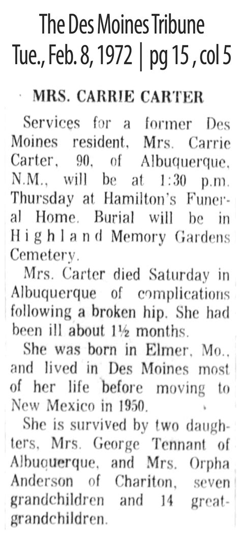 Carrie Belle Zimmerman Carter Memorial Find A Grave