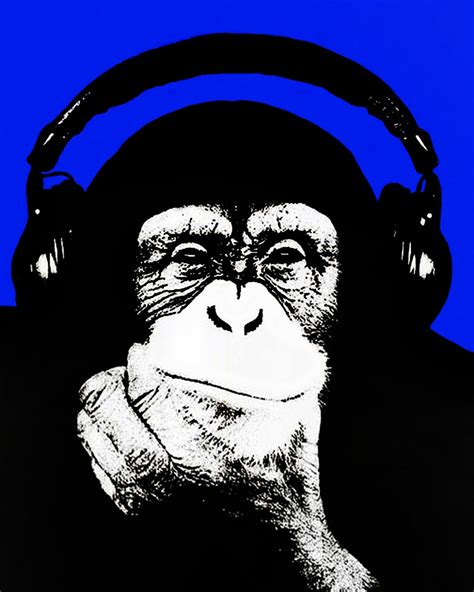 Steez Headphones Monkey Street Art Graffiti 24 X 30 Inch Etsy