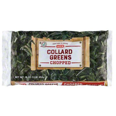 H E B Frozen Chopped Collard Greens Oz Joe V S Smart Shop Low