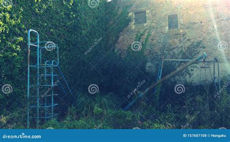 Abandoned Playground In Chernobyl Exclusion Zone, Ukraine Stock Photo ...