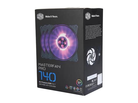 Cooler Master MasterFan Pro 140mm RGB Computer Case Fans w/RGB ...