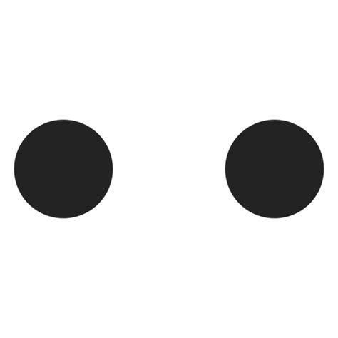 Design Png E Svg De Olhos De Emoticon De Círculo Simples Para Camisetas