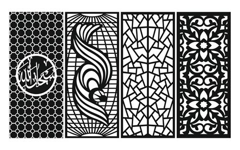 Decorative floral patterns, geometric template for cnc laser cutting 17137602 Vector Art at Vecteezy