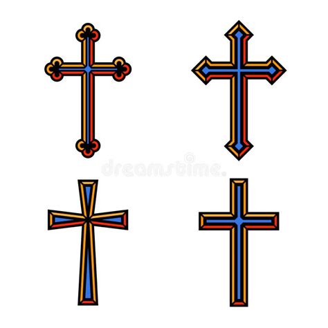 Cruces cristianas ilustración del vector Ilustración de silueta 24644327