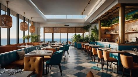 restaurant   view   ocean   ocean premium ai