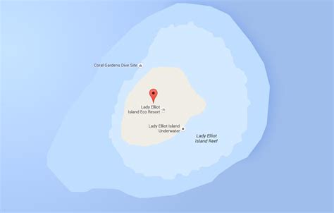 Map of Lady Elliot Island