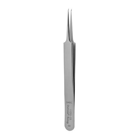 Dumont 5 45 Cover Slip Forceps Biology Tips Angled Up Dumoxel 11