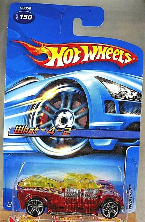 2005 Hot Wheels Collector 150 WHAT 4 2 Transparent Red W Chrome Pr5 Spoke Wheel Contemporary