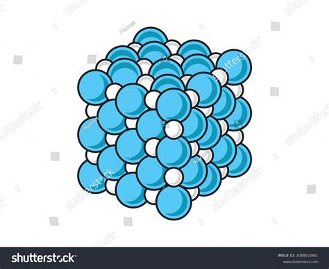 Volumetric Crystal Lattice Position Atoms Crystal Stock Vector (Royalty Free) 2088610861 ...