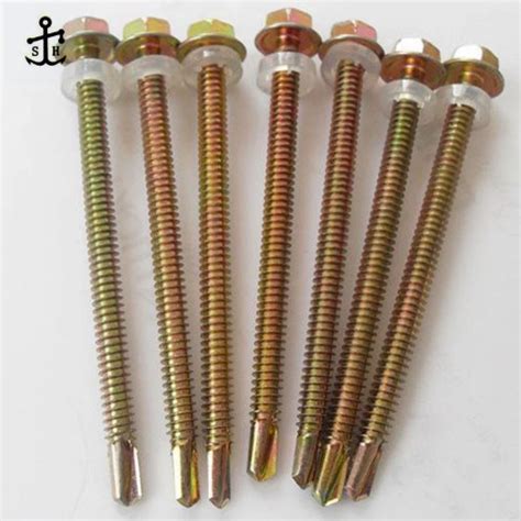 Din K Zinc Plated Hex Washer Hexagon Self Tapping Drilling Screw