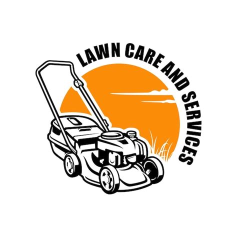 Premium Vector Lawn Mower And Care Illustration Logo Vector