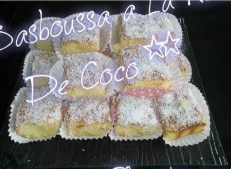 Recette Basboussa La Noix De Coco Sur Les Gourmandises De Sandrine