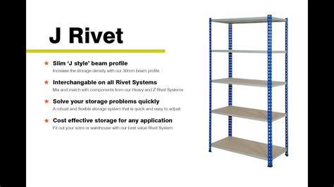 How To Assemble J Rivet Shelving Youtube