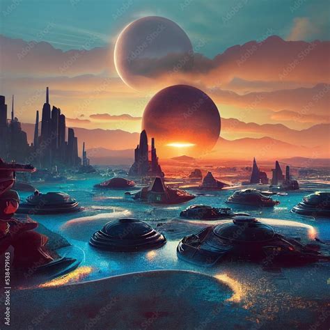 Alien Cities Scifi Science Fiction Other Worlds Alien Civilization