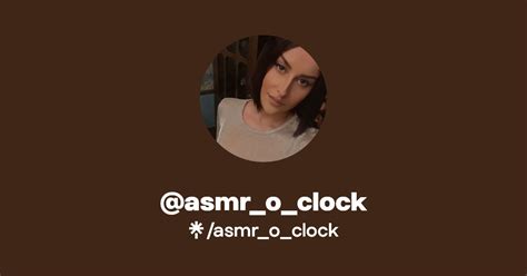 Asmr O Clock Instagram Tiktok Linktree