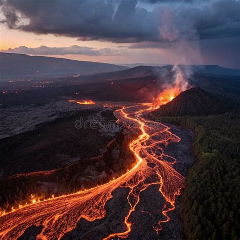 mauna loa volcano eruption  lava flow   big island hawaii