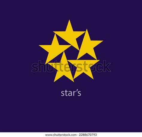 Creative 5 Star Logo Design Modern Stock Vector (Royalty Free ...