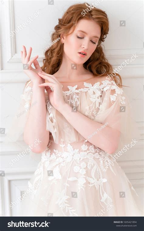 Beautiful Natural Redhead Girl Bride Nude Stock Photo 1695421894 Shutterstock
