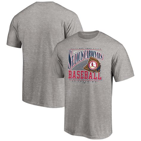 Men S Fanatics Branded Heather Gray St Louis Cardinals Cooperstown