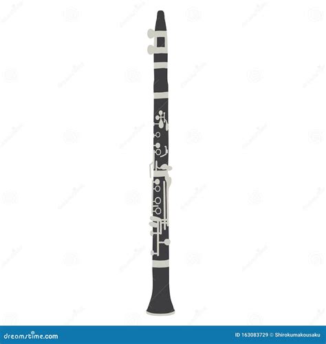 Illustration Of A Clarinet Isolated On White Background Stock Vector