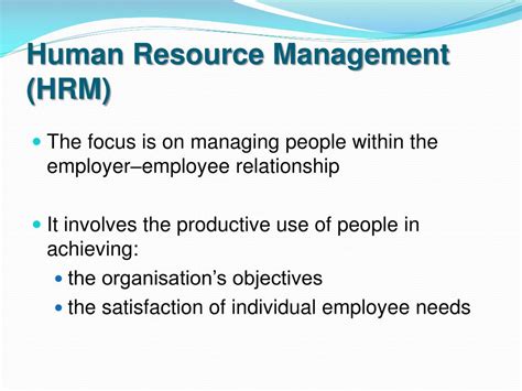 Ppt Introduction To Human Resource Management Hrm Powerpoint