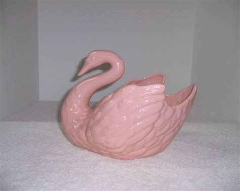 Free Photo Pink Swan Bird Ceramic Decoration Free Download Jooinn