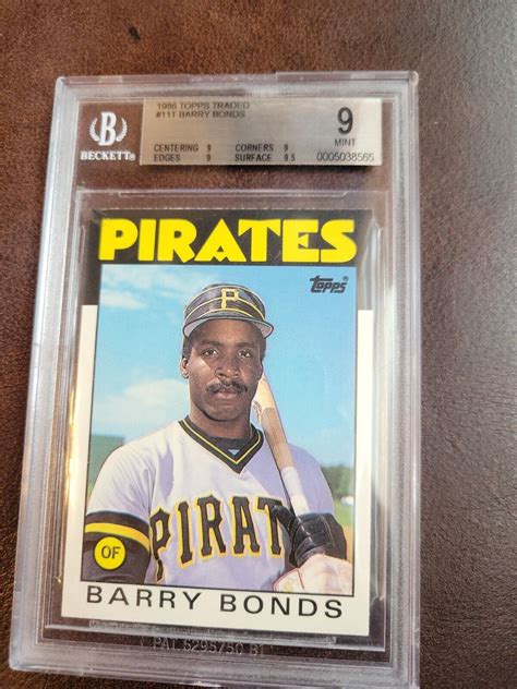 barry bonds topps rookie card 9