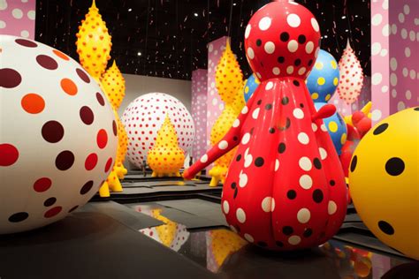 Yayoi Kusamas Iconic Polka Dot Art Exhibition Marks The Opening Of