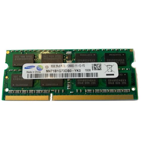 Samsung 8GB PC3L-12800S DDR3 DDR3L 1600 MHz 1,35 V SODIMM Memory RAM ...