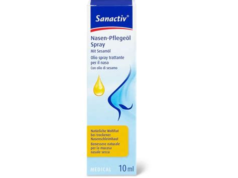 Kaufen Sanactiv Nasen Pflegeöl Spray Migros