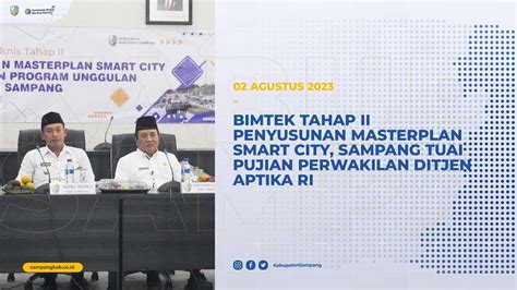 BIMTEK TAHAP II PENYUSUNAN MASTERPLAN SMART CITY SAMPANG TUAI PUJIAN