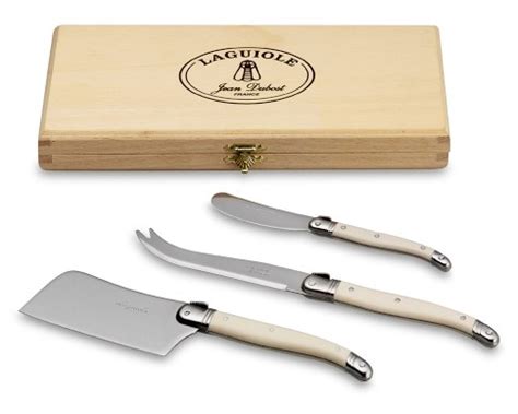 Laguiole Cheese Knives Set Of 3 Ivory 68 Laguiole Cheese Knives