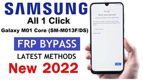 Samsung Galaxy M01 Core SM M013F DS 1Click FRP Bypass Google Account