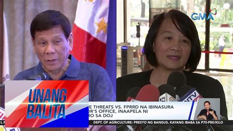 Reklamong Grave Threats Vs Fprrd Na Ibinasura Ng Qc Prosecutor S